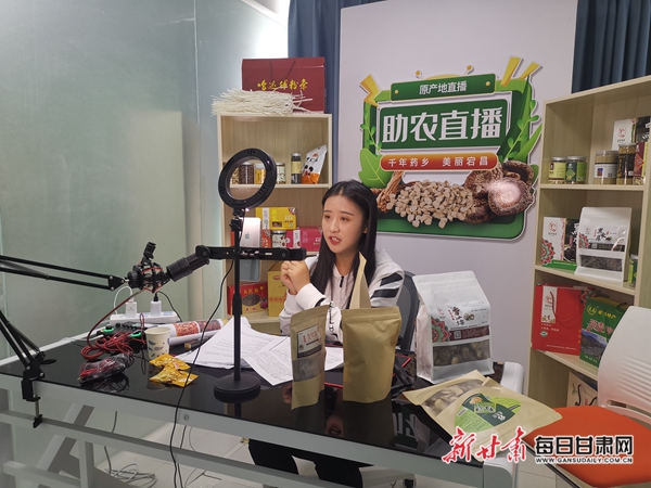 赈灾助农宕昌县电商直播基地启动