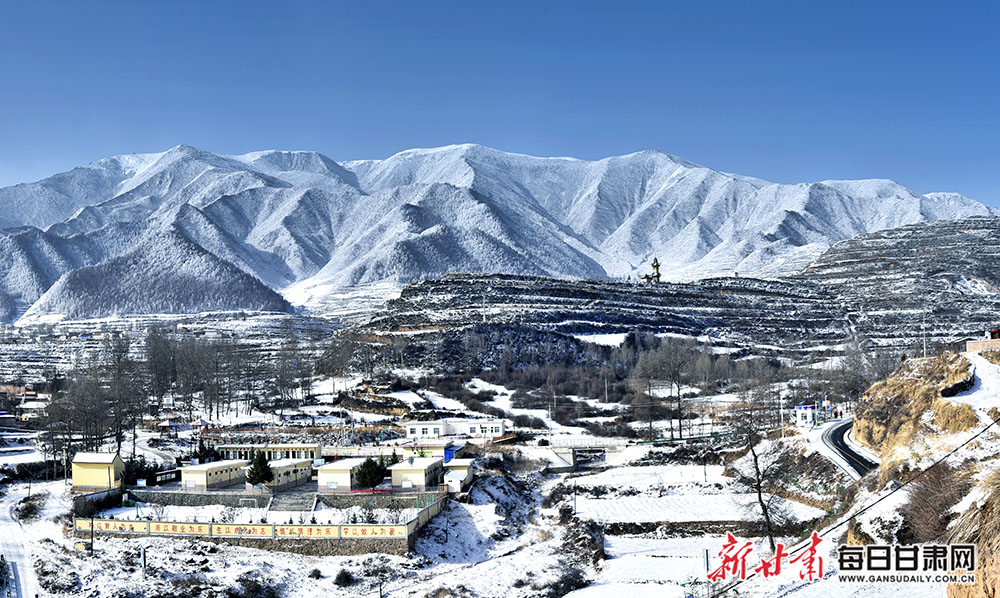 摄影春雪初霁榆中马衔山银装素裹