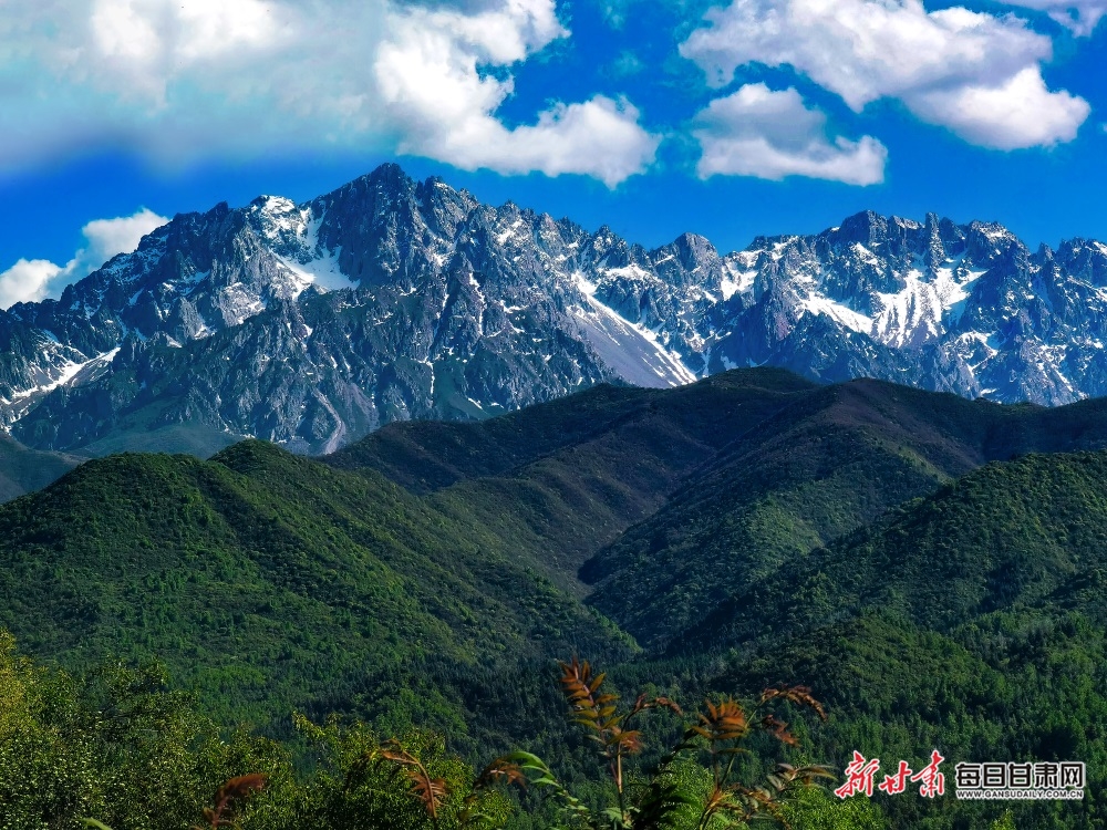 河州八景之露骨积雪太子山-图库-每日甘肃网