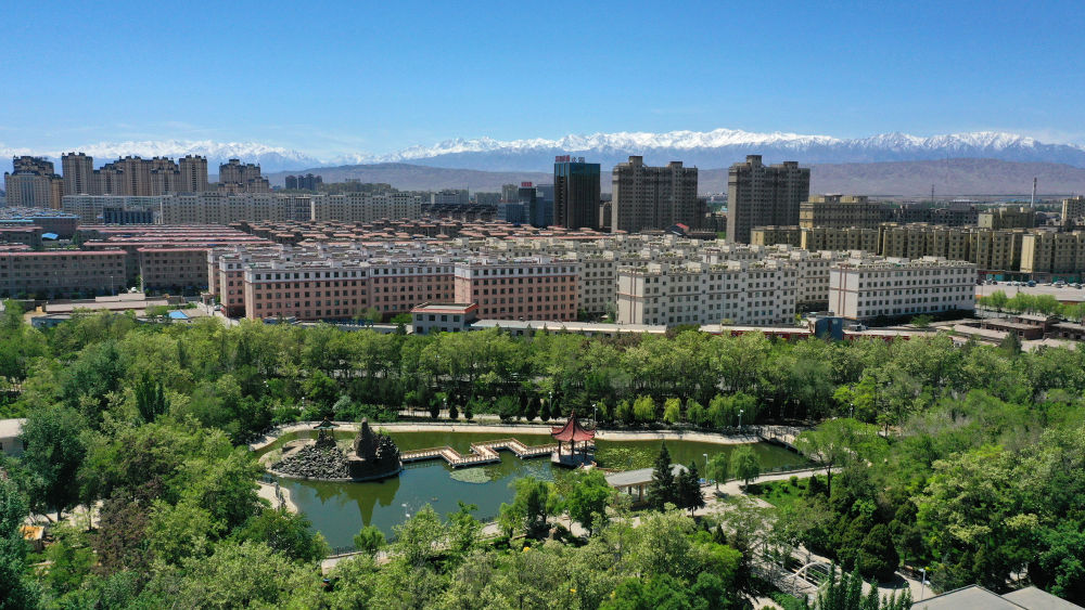 组图欣赏祁连山下绿洲城