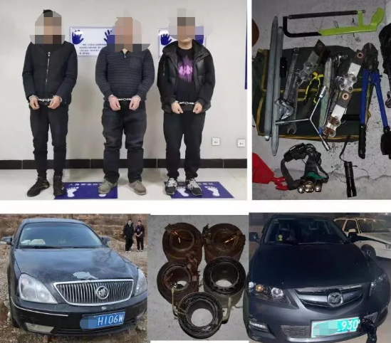 华亭警方跨年夜破获系列盗窃变压器铜芯案(图)
