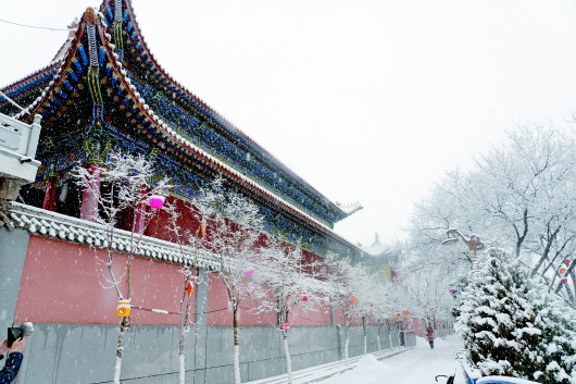 甘肃定西雪景图片