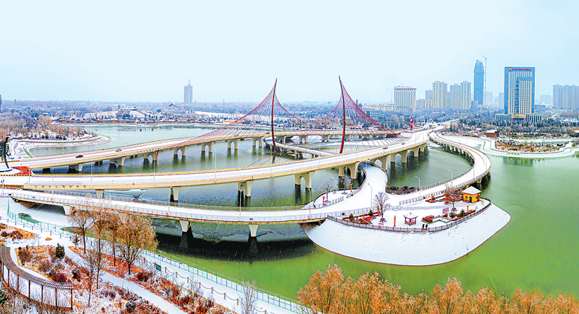 市春节社火展演举行龙腾狮跃闹元宵庆阳南湖雪后风景如画免费领红包?