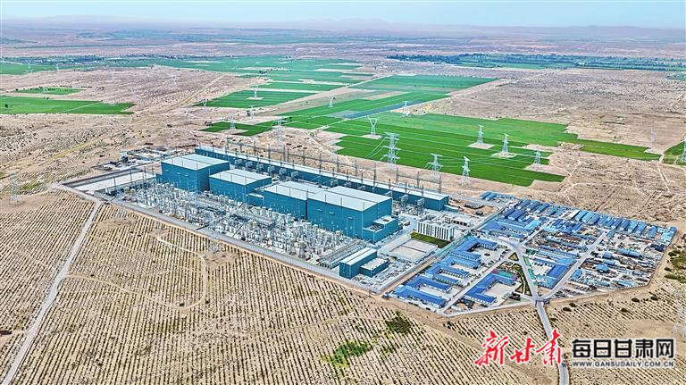 【图片新闻】陇电入浙工程送端枢纽武威换流站项目建设加速推进